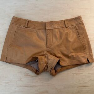 NWOT 100% Leather Vince Shorts